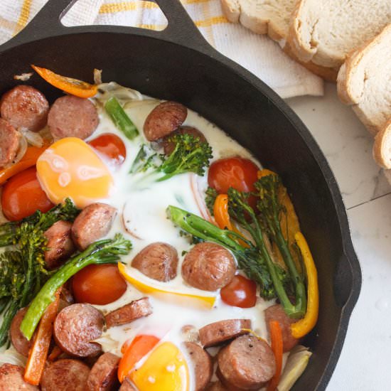 Breakfast Sausage and Veggies
