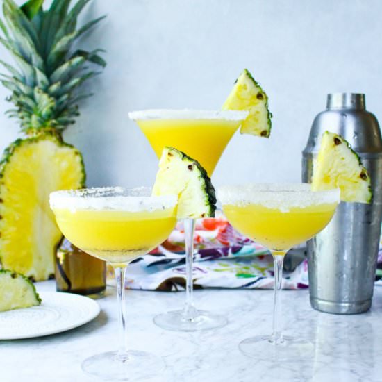Pineapple and Vanilla Bean Martinis