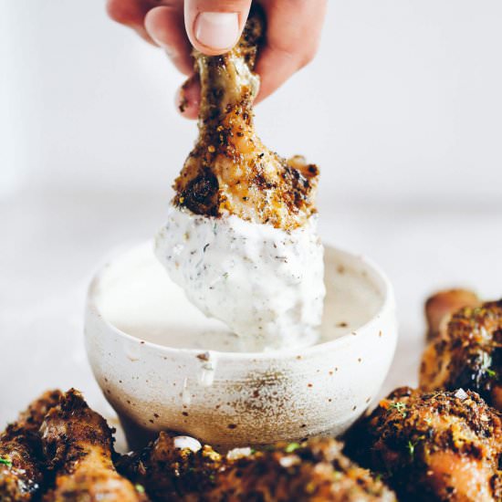 Crispy Italian Drumsticks