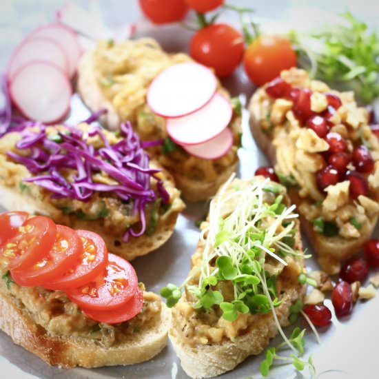 Vegan Smashed Eggplant Toast