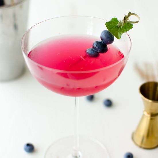 Blueberry Mint Martini