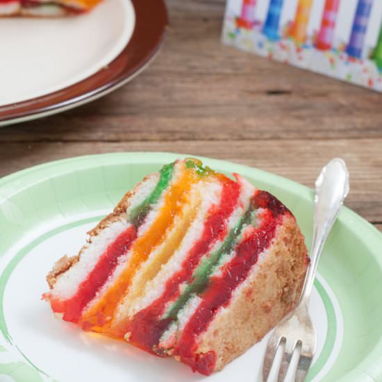 Rainbow Cake, My Birthday Cake!