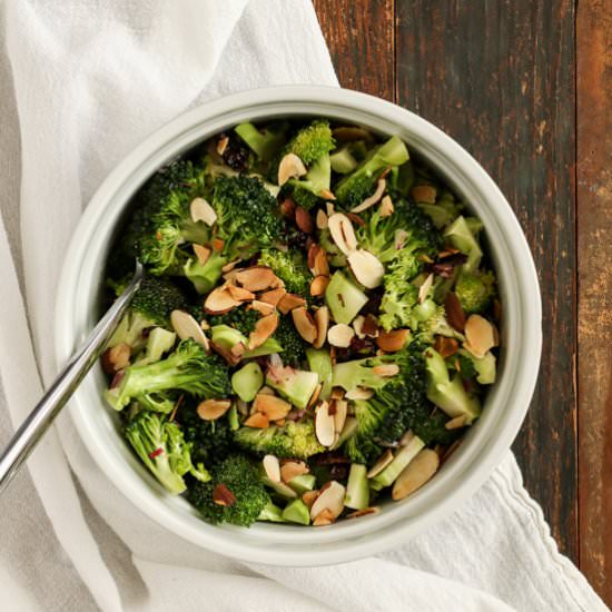 Broccoli Salad with Dried Cranberry