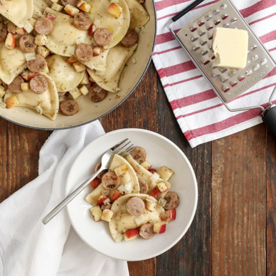 Pierogies with Sautéed Apples