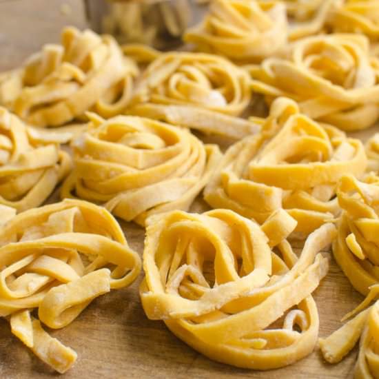 Homemade Pumpkin Noodles