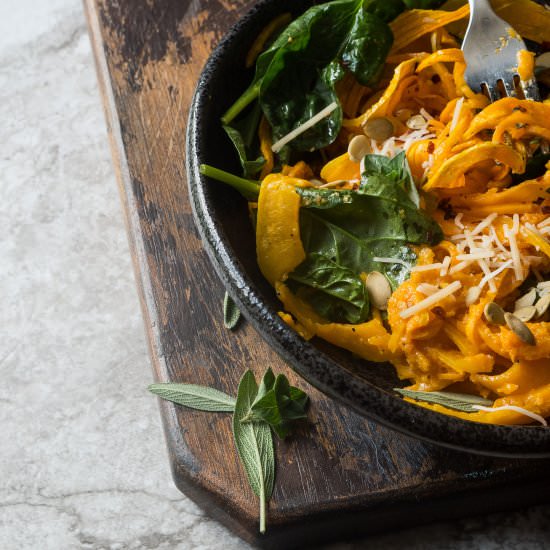 Pumpkin Lover’s Cheesy Veggie Pasta