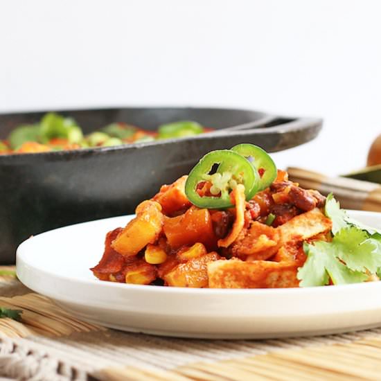 Vegan Skillet Enchiladas
