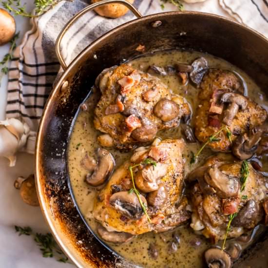 Creamy Bacon Mushroom Chicken