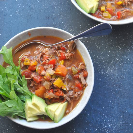 Slow Cooker Brisket Chili