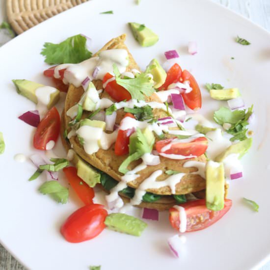 Chickpea Vegan Omelet Pancakes