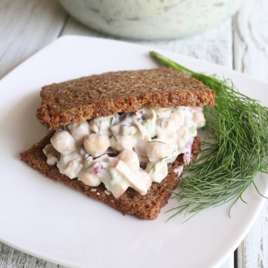 Chickpea Apple “Tuna” Salad