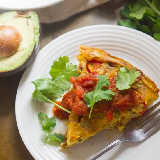 Taco Spiced Tofu Frittata