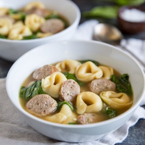 Sausage Tortellini Soup
