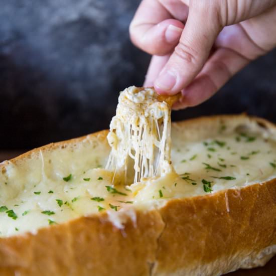 Spicy Artichoke Stuffed Bread