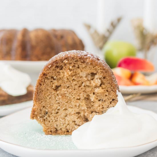 Apple Bundt Cake with Caramel Glaze