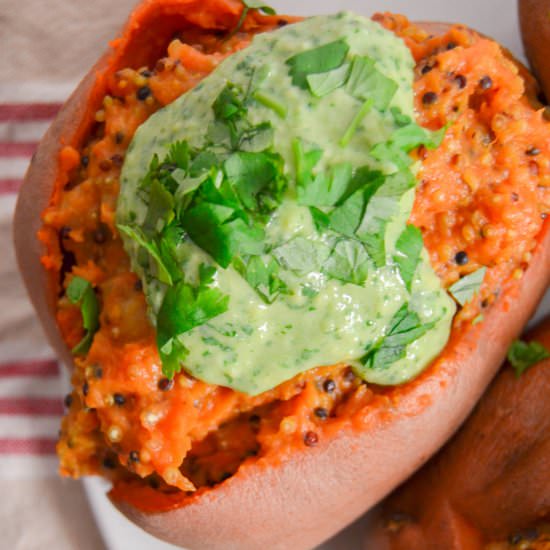 Quinoa Stuffed Sweet Potatoes