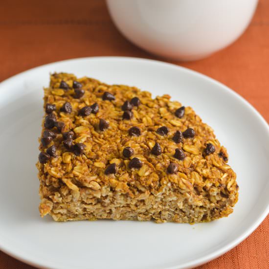 Pumpkin Chip Baked Oatmeal