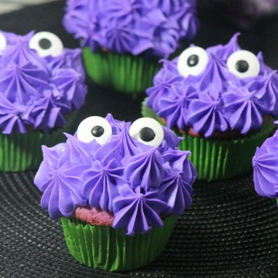 Halloween Monster Cupcakes