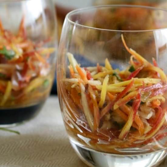 Carrot Salad with Cilantro & Garlic