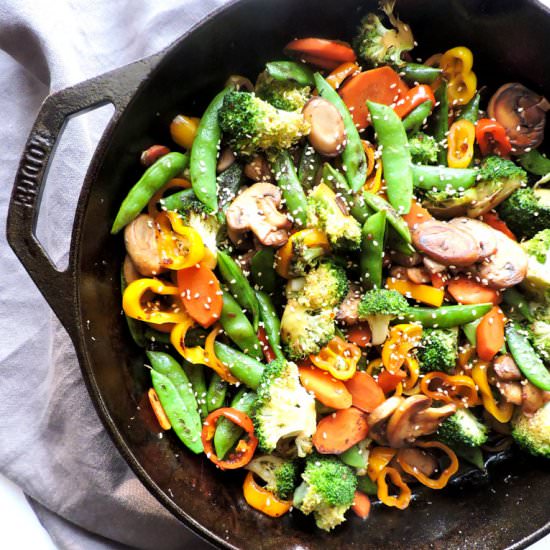 Hibachi Style Teriyaki Vegetables