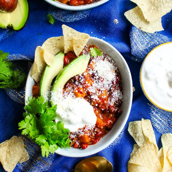 Crock Pot Quinoa Chili