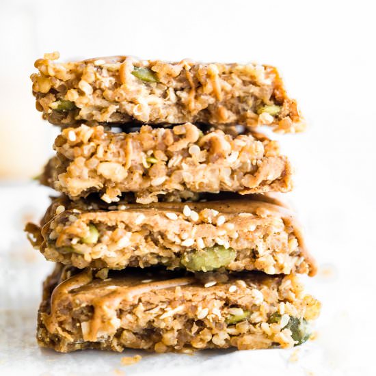 Maple Sesame Quinoa Bars