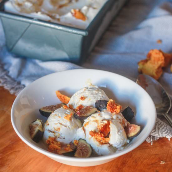Fig & Honeycomb Ice Cream