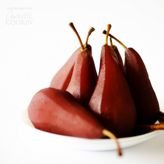Red Wine Stewed Pears