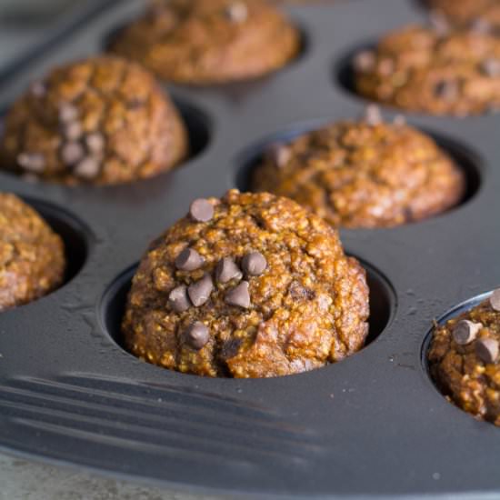 Healthy Gluten Free Pumpkin Muffins