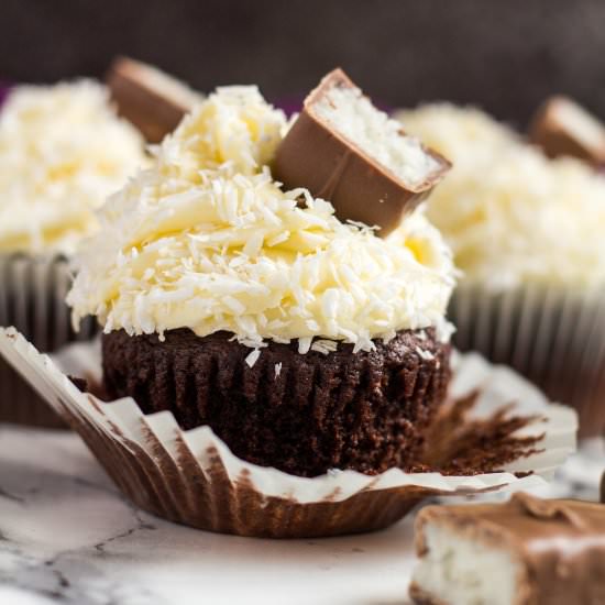 Chocolate Coconut Cupcakes