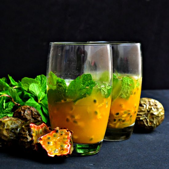 ginger passion fruit mojito