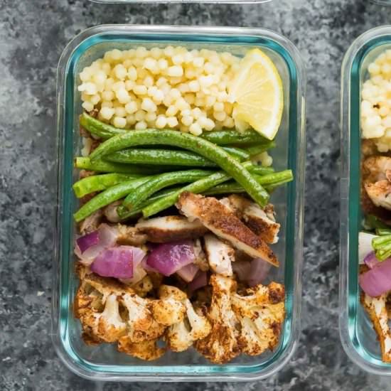Moroccan Couscous Meal Prep Bowls
