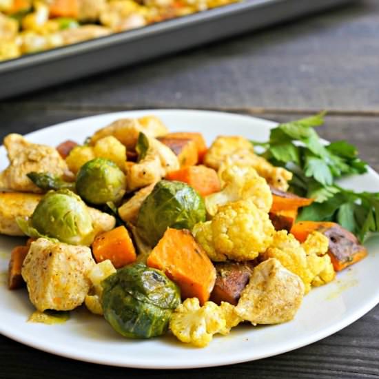 Sheet Pan Chicken Curry