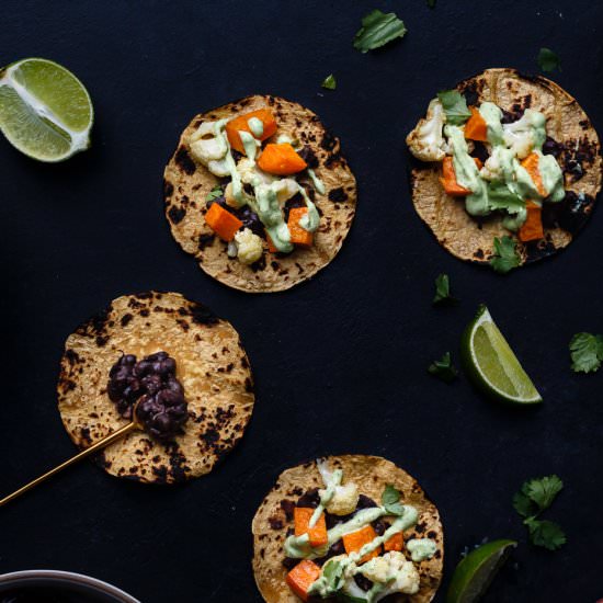 Black Bean Cauliflower Tacos
