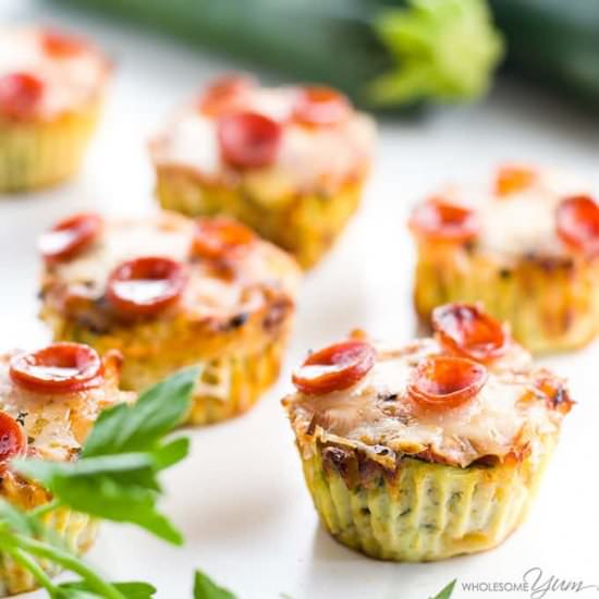 Zucchini Pizza Bites (Low Carb, GF)