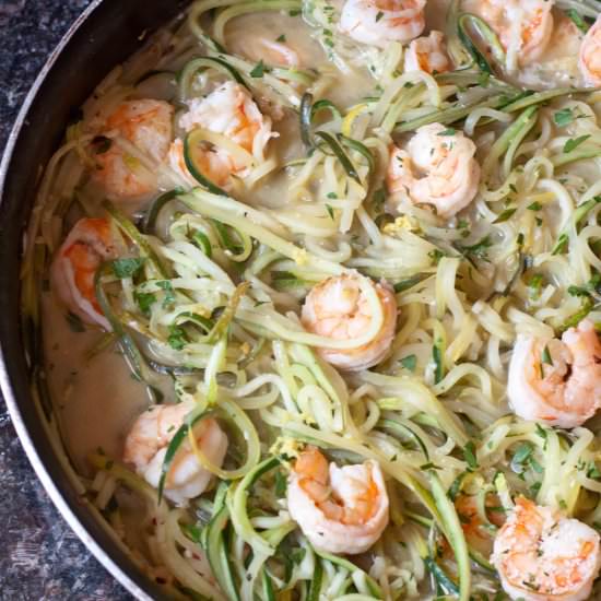 Shrimp Zoodle Scampi