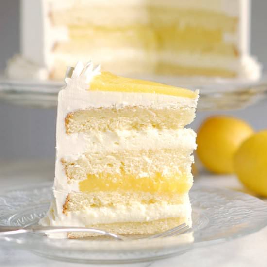 Luscious Lemon Mousse Cake