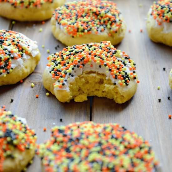 Pumpkin Cookies with Maple Frosting