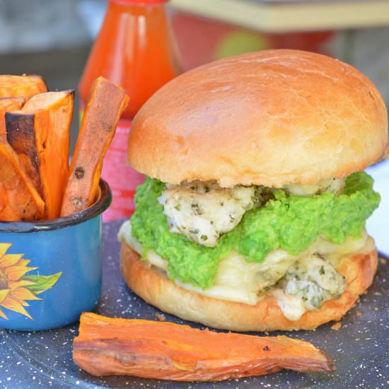 Succulent Cod Burger