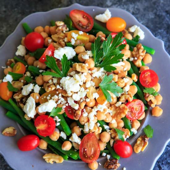 Green Bean Chickpea Salad