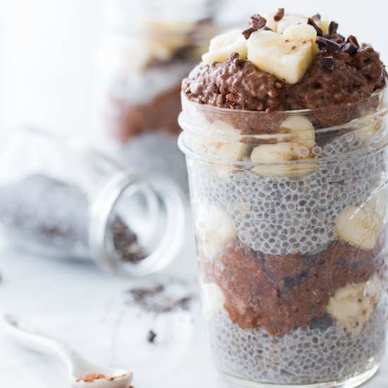 Cocao Vanilla Chia Seed Pudding
