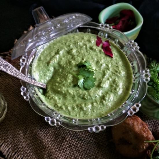 Vegan Coriander Coconut Chutney