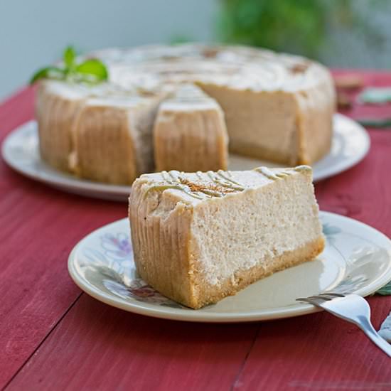Mint & Cinnamon Creamy Cheesecake