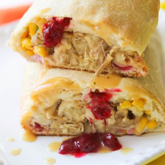 Thanksgiving Leftover Stromboli