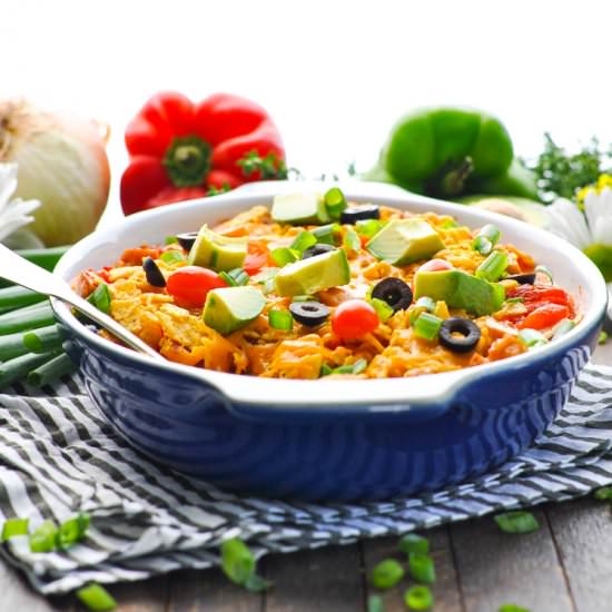 Dump-and-Bake Mexican Lasagna