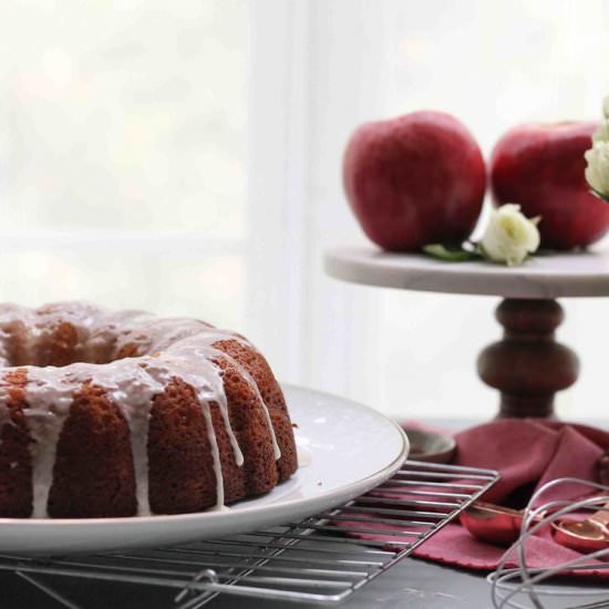 Apple Cake with Cider Glaze