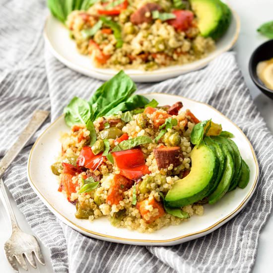 Honey Mustard Vegetable Quinoa