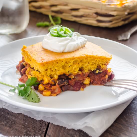 Three Bean Tamale Pie
