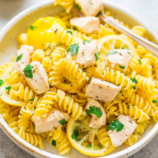 One-Bag Lemon Chicken and Pasta