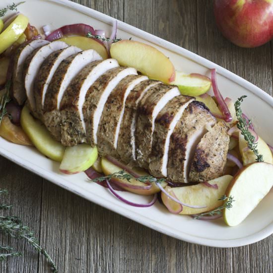 Roasted Pork with Honeycrisp Apples